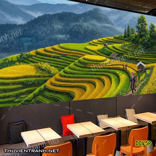 Tranh dán tường Đổng quê, Quê hương, Làng Quê Việt - -DQV-5P - Kết quả tìm kiếm tranh tường
